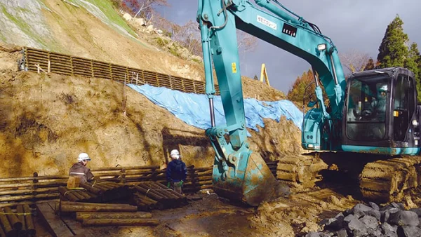 木製校蔵式土留工