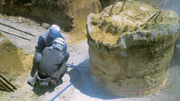 杭頭処理工事　北上市立南中学校